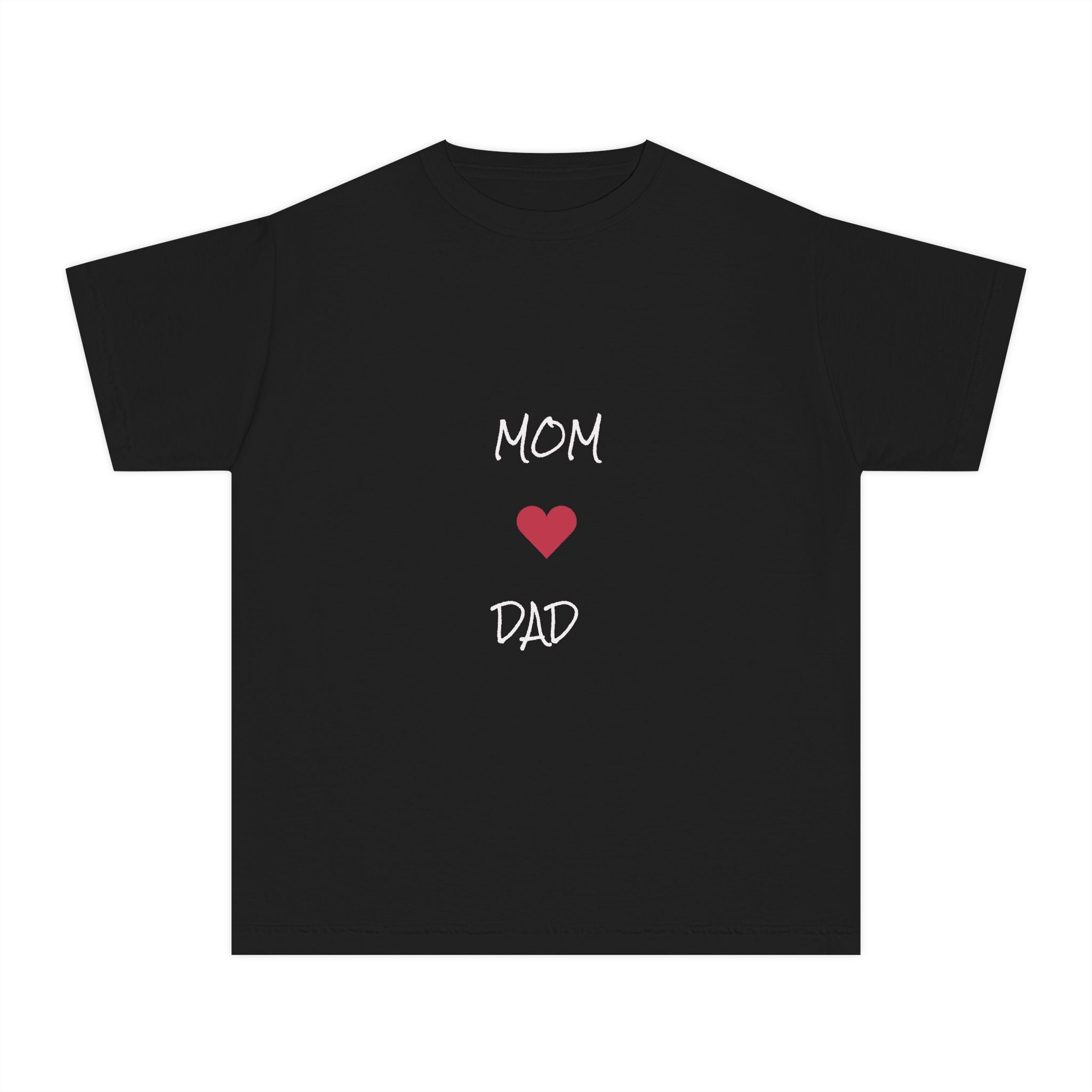 Mom & Dad Love Youth Tee, Kids Shirt, Family Gift, Cute Apparel, Birthday Present, Celebration Shirt
